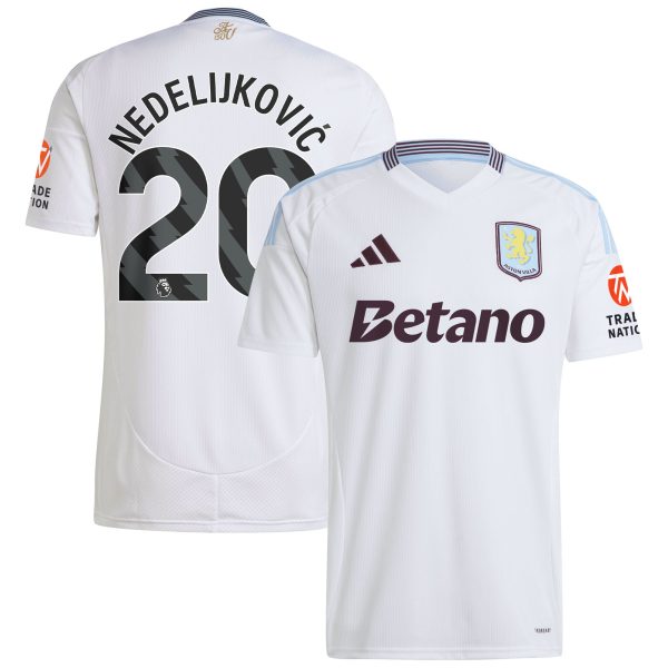 aston villa adidas away shirt 2024-25 with nedeljković 20 printing Collection | Official Aston Villa Shirts