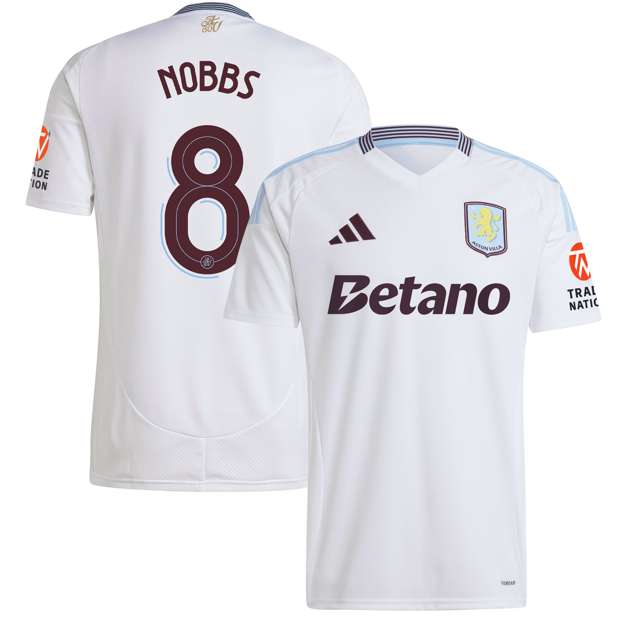 aston villa adidas away shirt 2024-25 with nobbs 8 cup printing Collection | Official Aston Villa Shirts