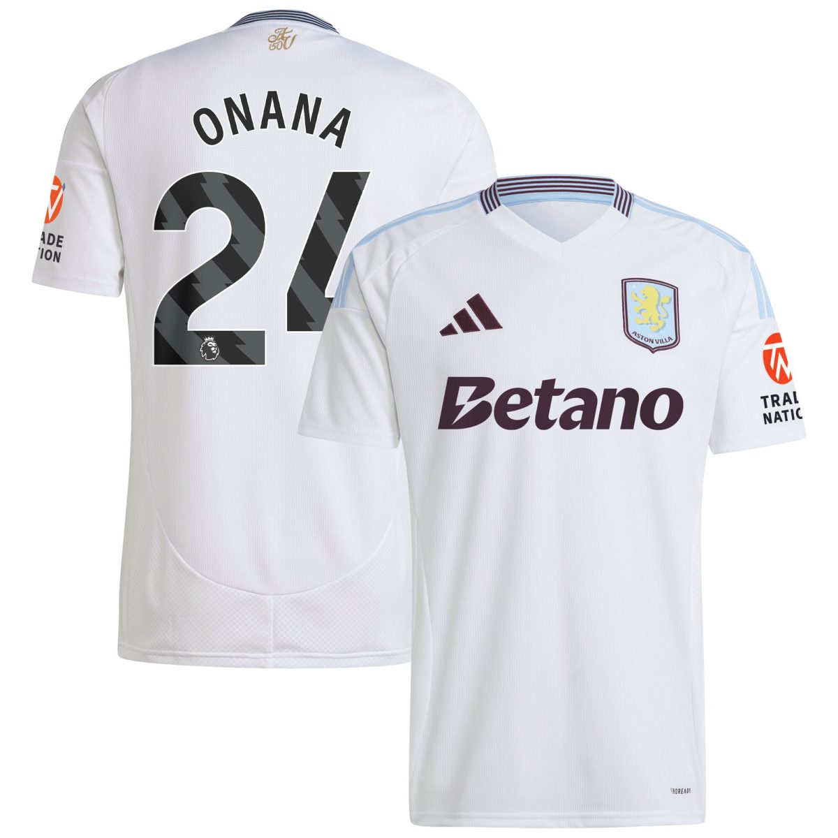 aston villa adidas away shirt 2024-25 with onana 24 printing Collection | Official Aston Villa Shirts
