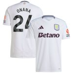 aston villa adidas away shirt 2024-25 with onana 24 printing Collection | Official Aston Villa Shirts