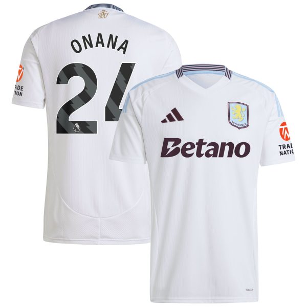 aston villa adidas away shirt 2024-25 with onana 24 printing Collection | Official Aston Villa Shirts