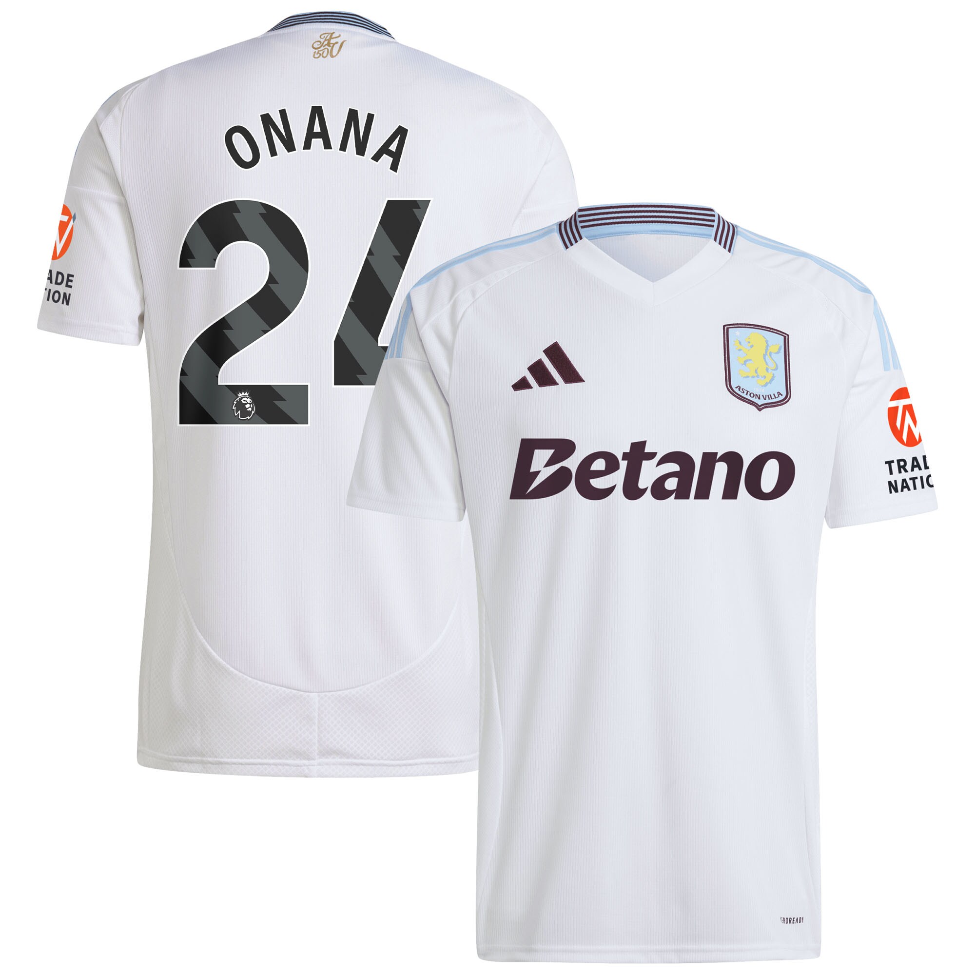 aston villa adidas away shirt 2024-25 with onana 24 printing Collection | Official Aston Villa Shirts