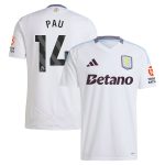 aston villa adidas away shirt 2024-25 with pau 14 printing Collection | Official Aston Villa Shirts
