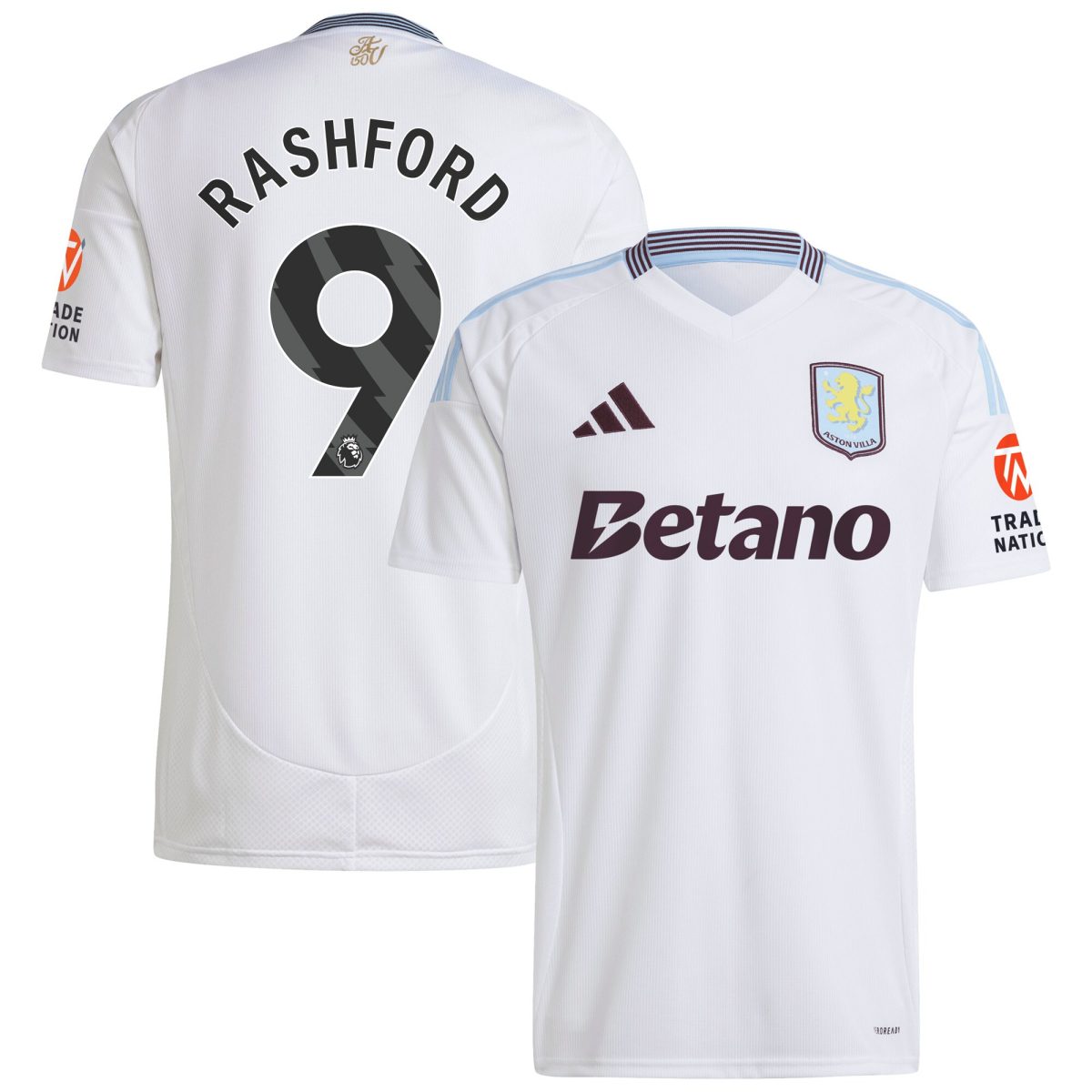aston villa adidas away shirt 2024-25 with rashford 9 printing Collection | Official Aston Villa Shirts