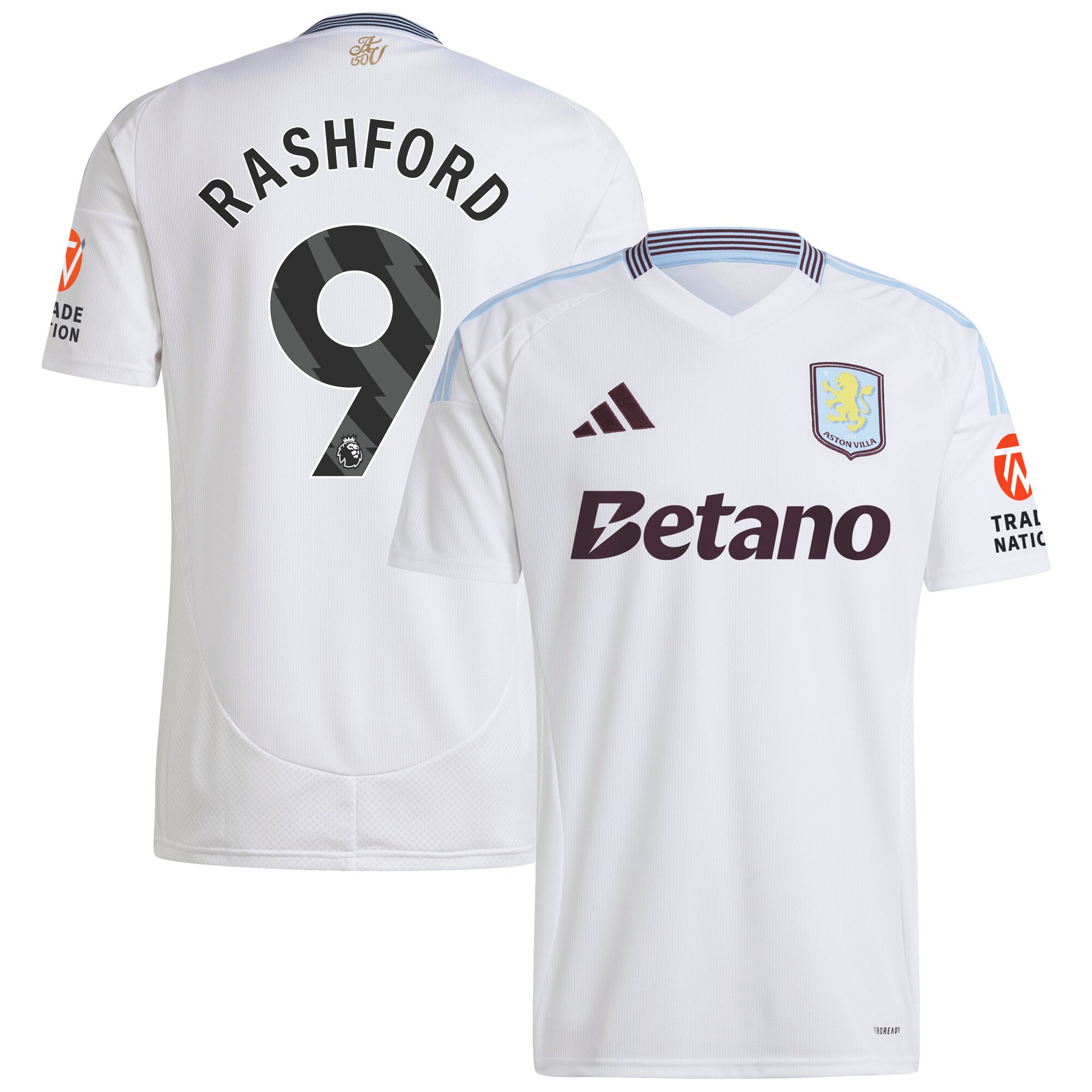 aston villa adidas away shirt 2024-25 with rashford 9 printing Collection | Official Aston Villa Shirts