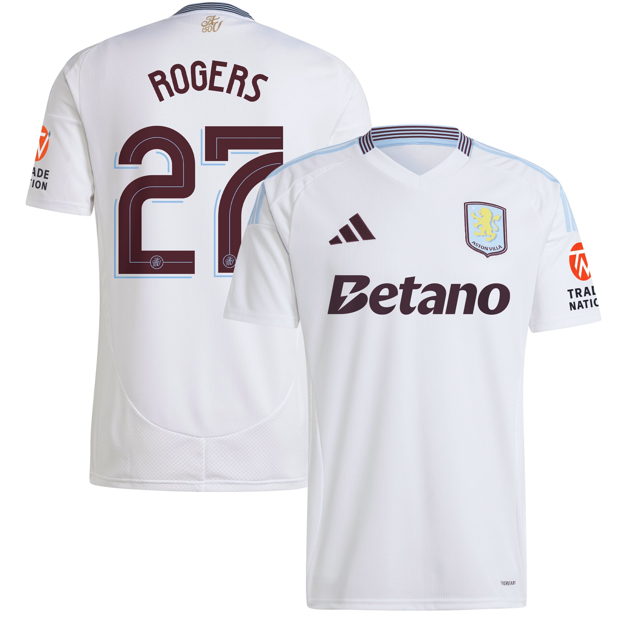 aston villa adidas away shirt 2024-25 with rogers 27 cup printing Collection | Official Aston Villa Shirts