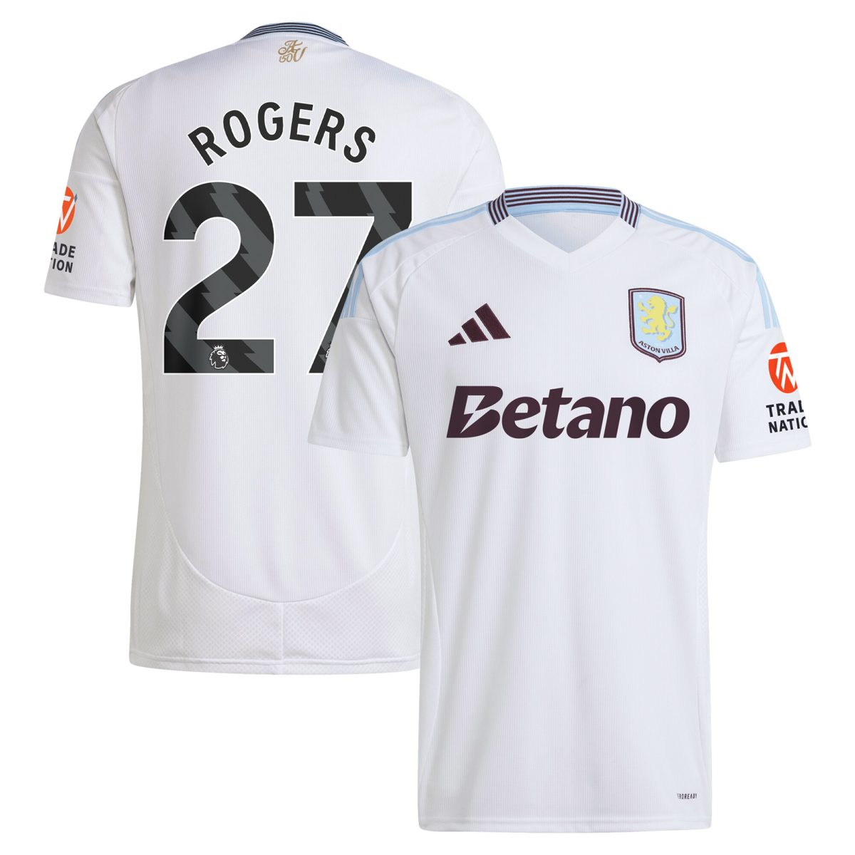 aston villa adidas away shirt 2024-25 with rogers 27 printing Collection | Official Aston Villa Shirts