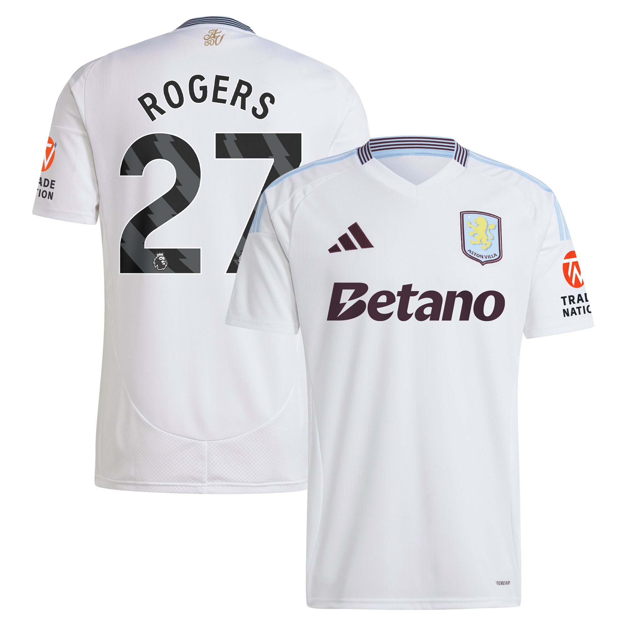 aston villa adidas away shirt 2024-25 with rogers 27 printing Collection | Official Aston Villa Shirts