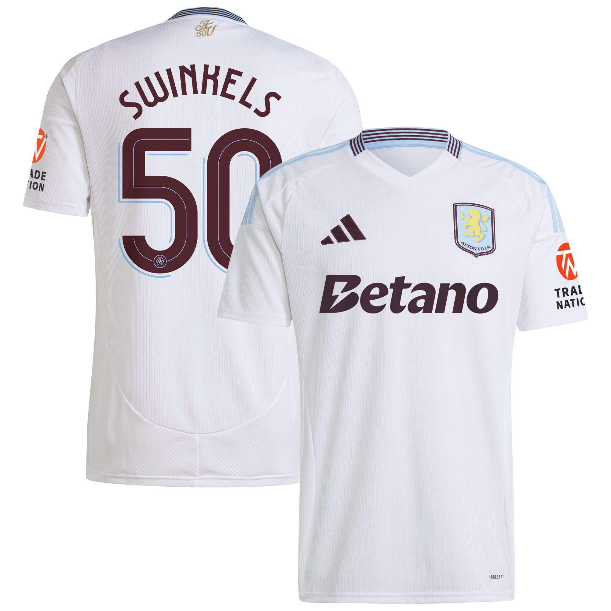 aston villa adidas away shirt 2024-25 with swinkels 50 cup printing Collection | Official Aston Villa Shirts