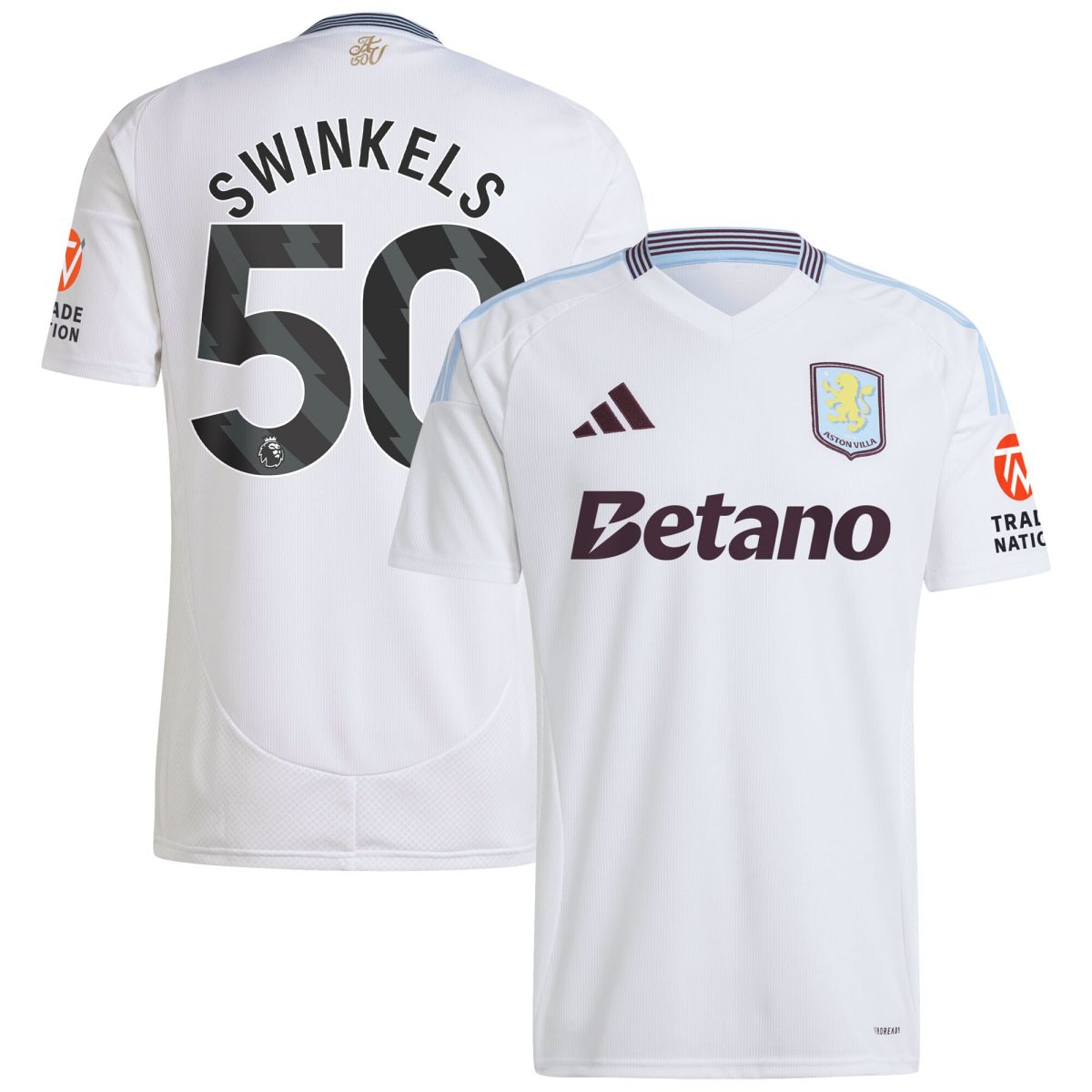 aston villa adidas away shirt 2024-25 with swinkels 50 printing Collection | Official Aston Villa Shirts