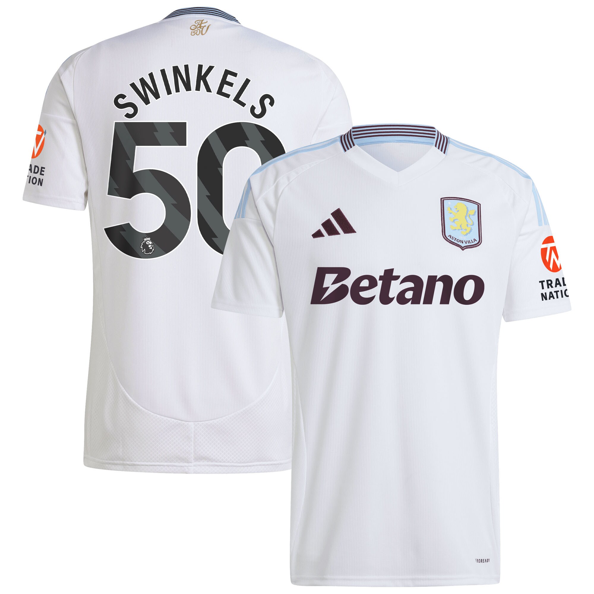 aston villa adidas away shirt 2024-25 with swinkels 50 printing Collection | Official Aston Villa Shirts