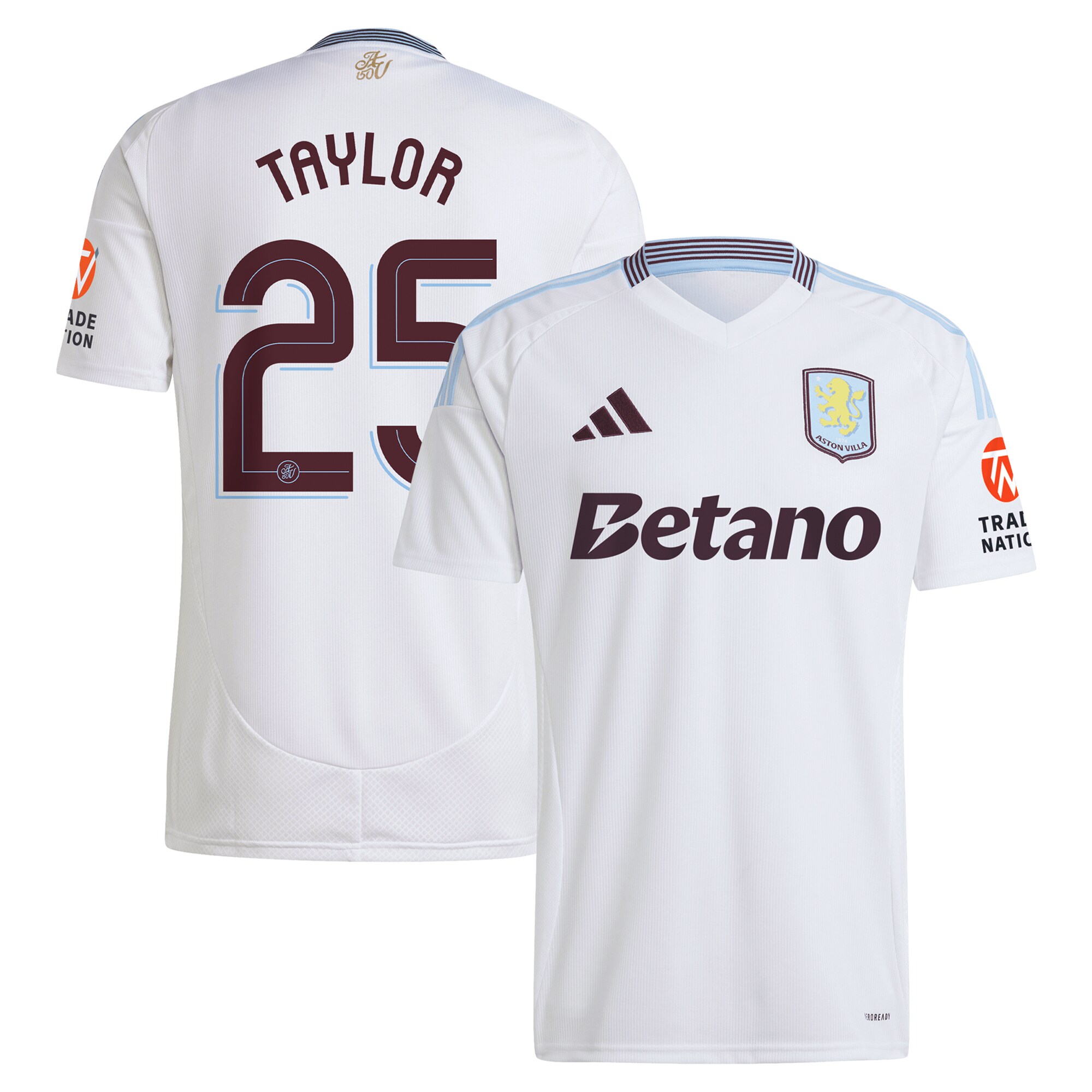 aston villa adidas away shirt 2024-25 with taylor 25 cup printing Collection | Official Aston Villa Shirts