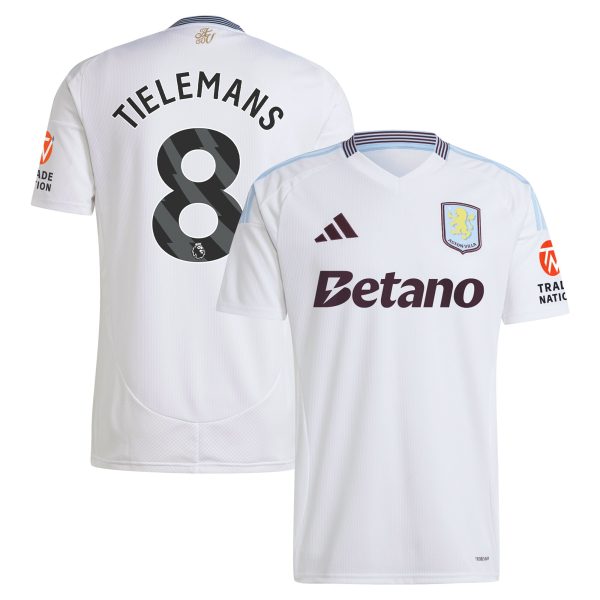aston villa adidas away shirt 2024-25 with tielemans 8 printing Collection | Official Aston Villa Shirts