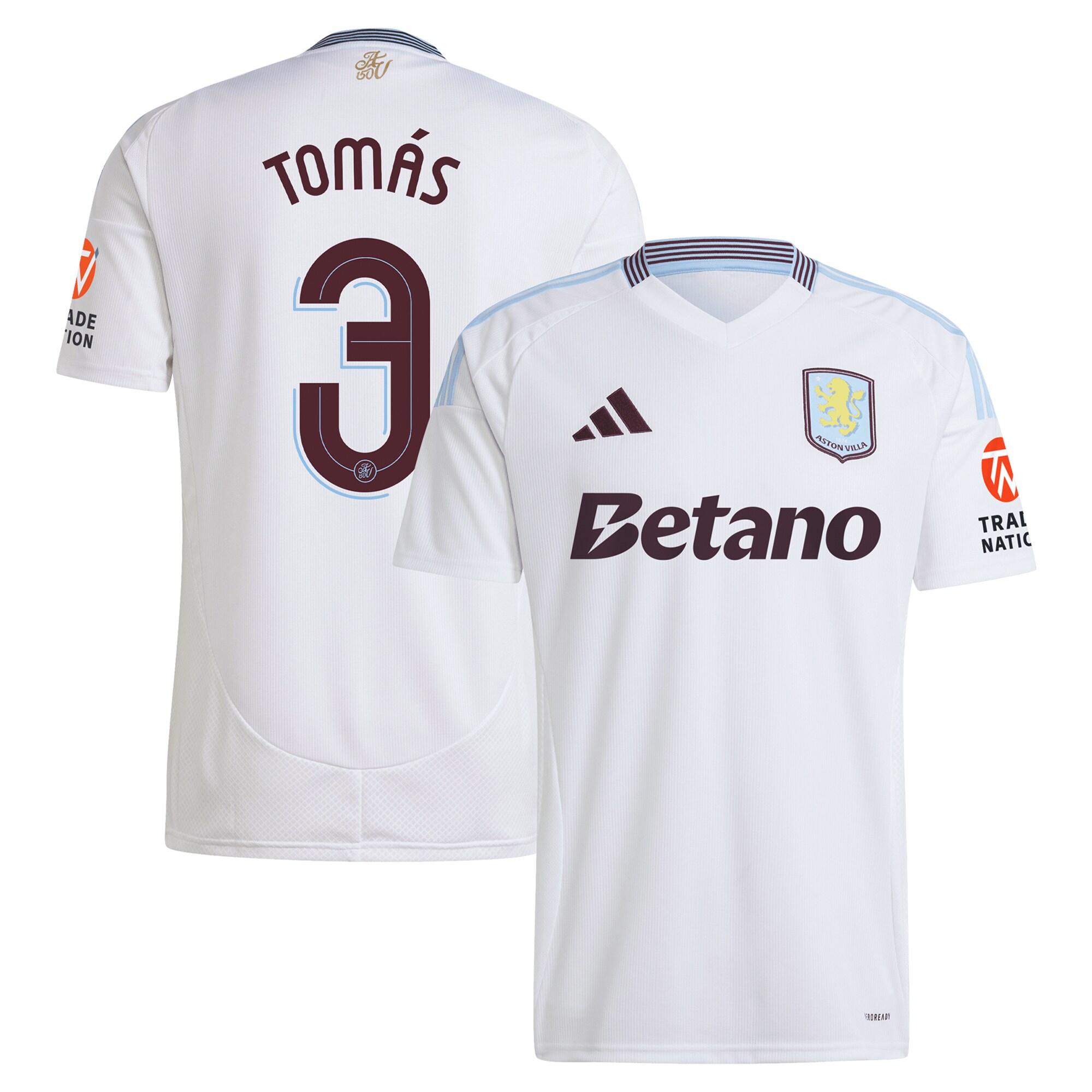 aston villa adidas away shirt 2024-25 with tomás 3 cup printing Collection | Official Aston Villa Shirts
