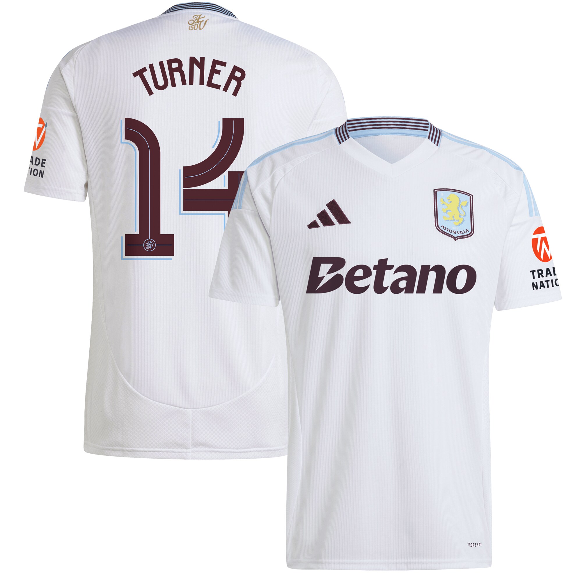 aston villa adidas away shirt 2024-25 with turner 14 cup printing Collection | Official Aston Villa Shirts
