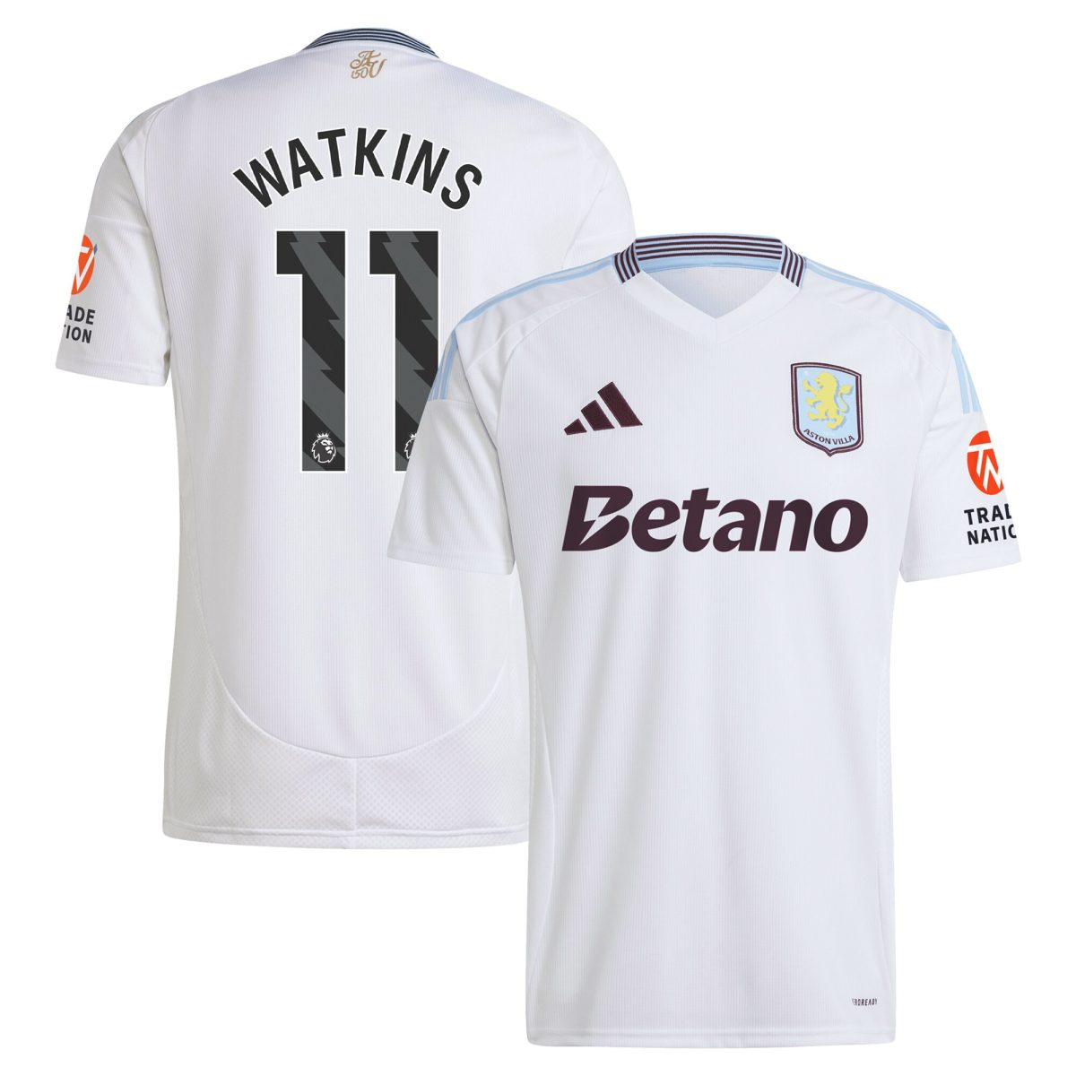 aston villa adidas away shirt 2024-25 with watkins 11 printing Collection | Official Aston Villa Shirts