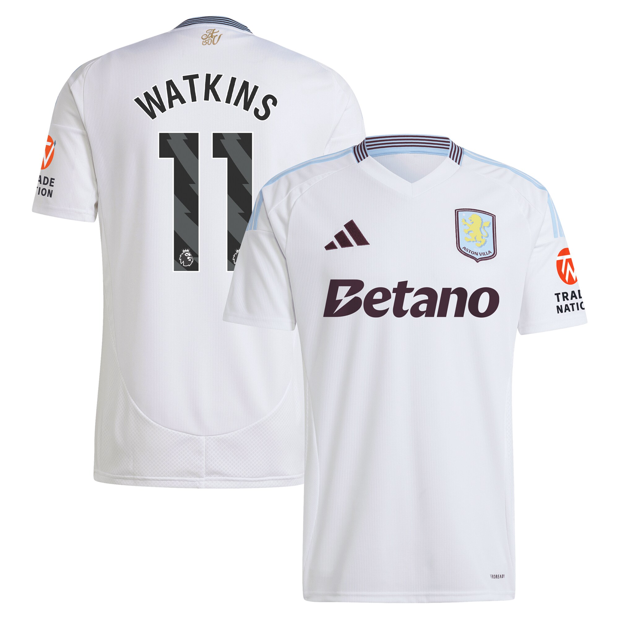 aston villa adidas away shirt 2024-25 with watkins 11 printing Collection | Official Aston Villa Shirts