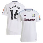 aston villa adidas away shirt 2024-25 – womens with a.garcía 16 printing Collection | Official Aston Villa Shirts