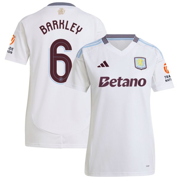 aston villa adidas away shirt 2024-25 – womens with barkley 6 cup printing Collection | Official Aston Villa Shirts