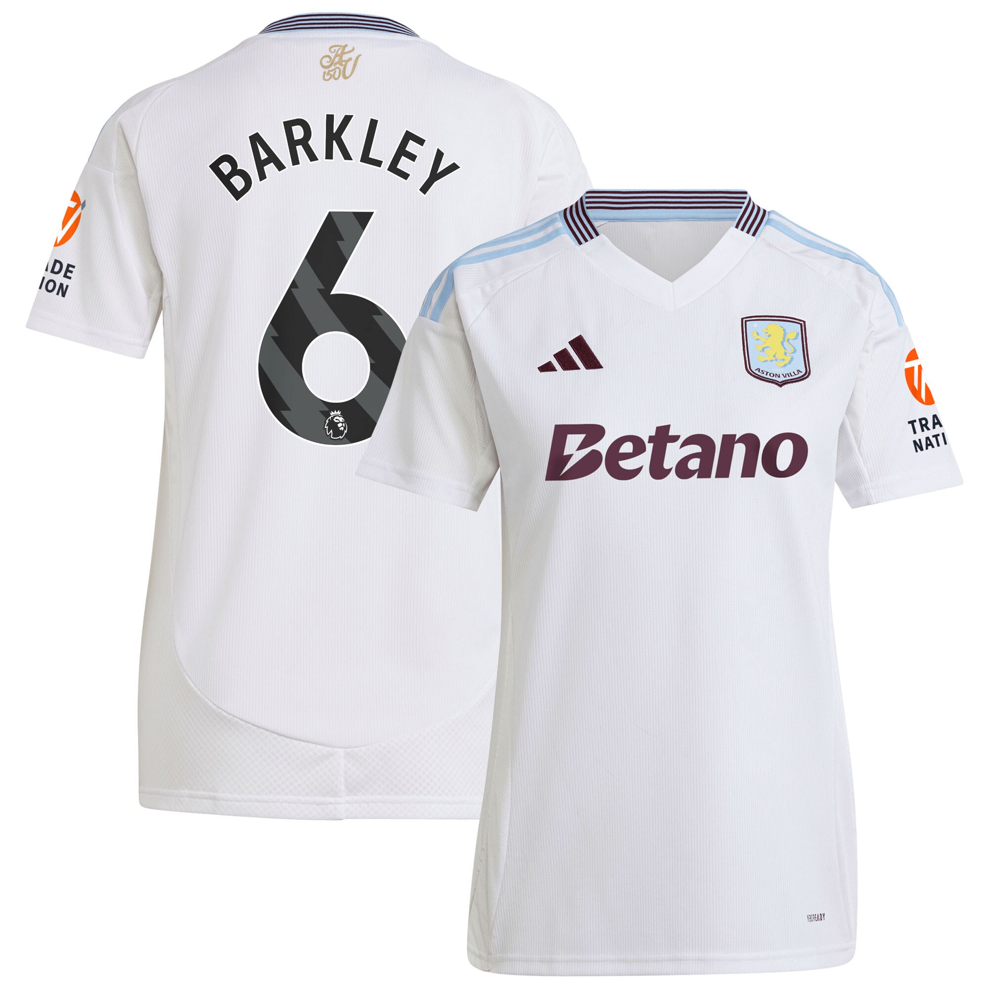 aston villa adidas away shirt 2024-25 – womens with barkley 6 printing Collection | Official Aston Villa Shirts