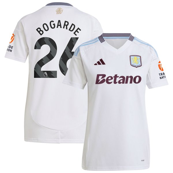 aston villa adidas away shirt 2024-25 – womens with bogarde 26 printing Collection | Official Aston Villa Shirts