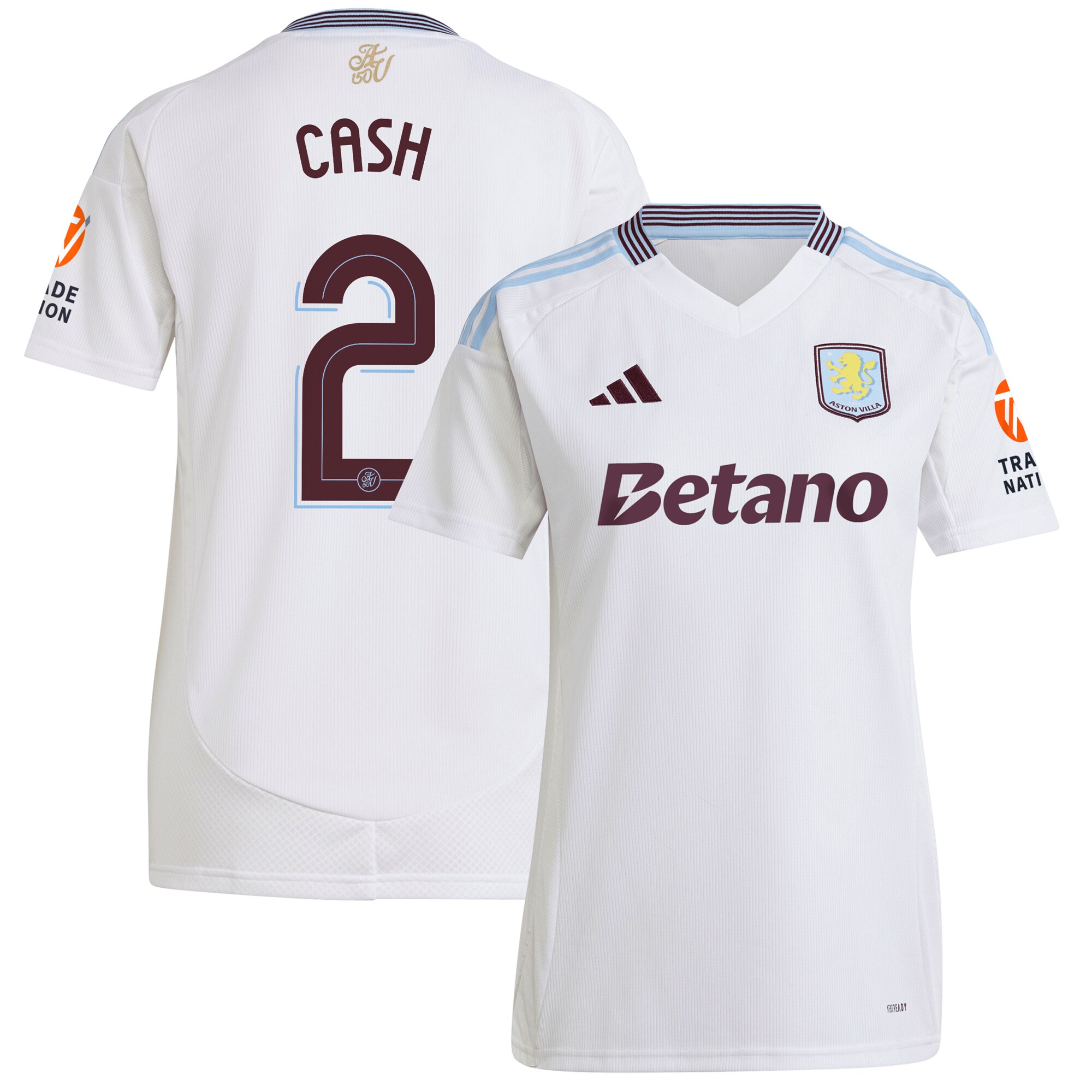 aston villa adidas away shirt 2024-25 – womens with cash 2 cup printing Collection | Official Aston Villa Shirts
