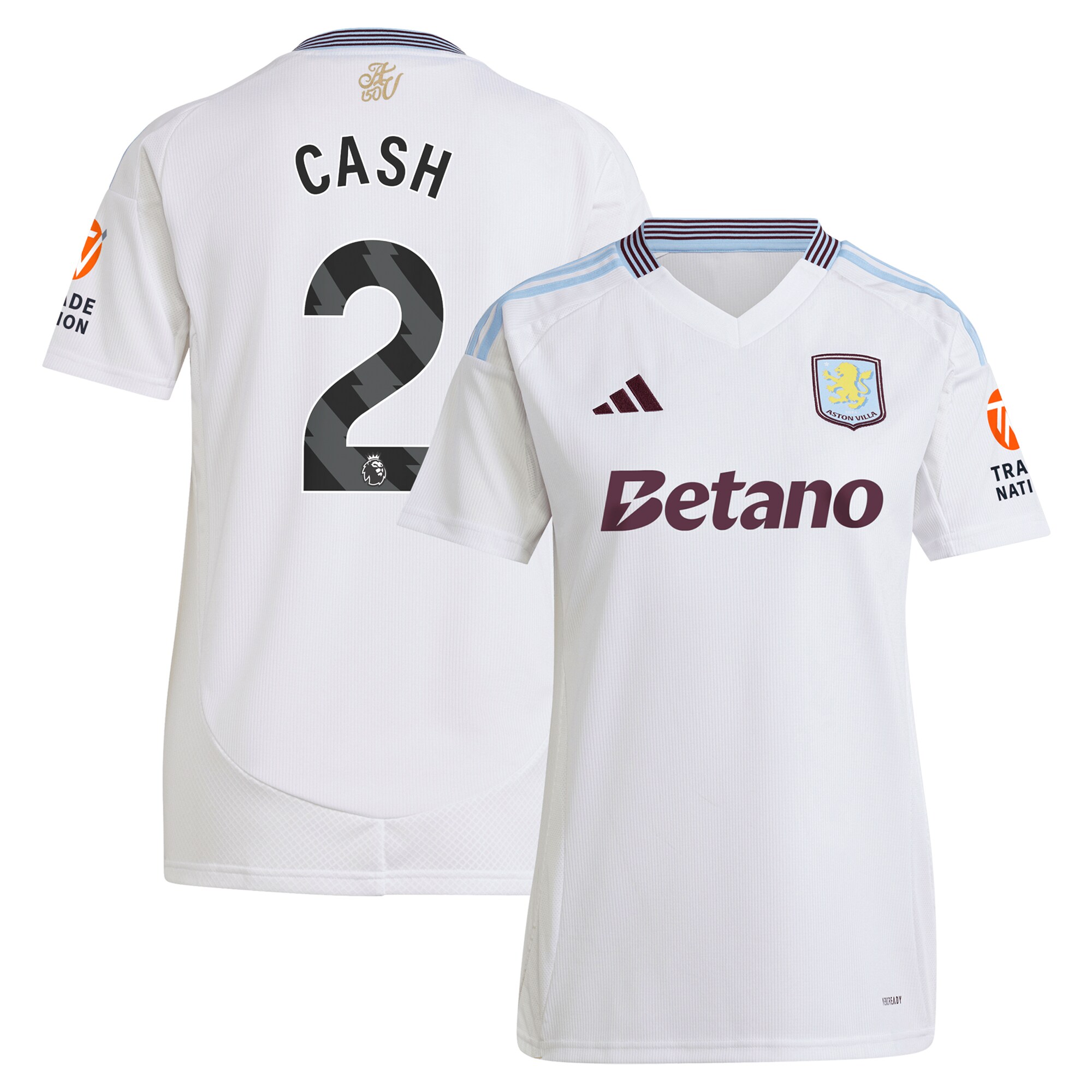 aston villa adidas away shirt 2024-25 – womens with cash 2 printing Collection | Official Aston Villa Shirts