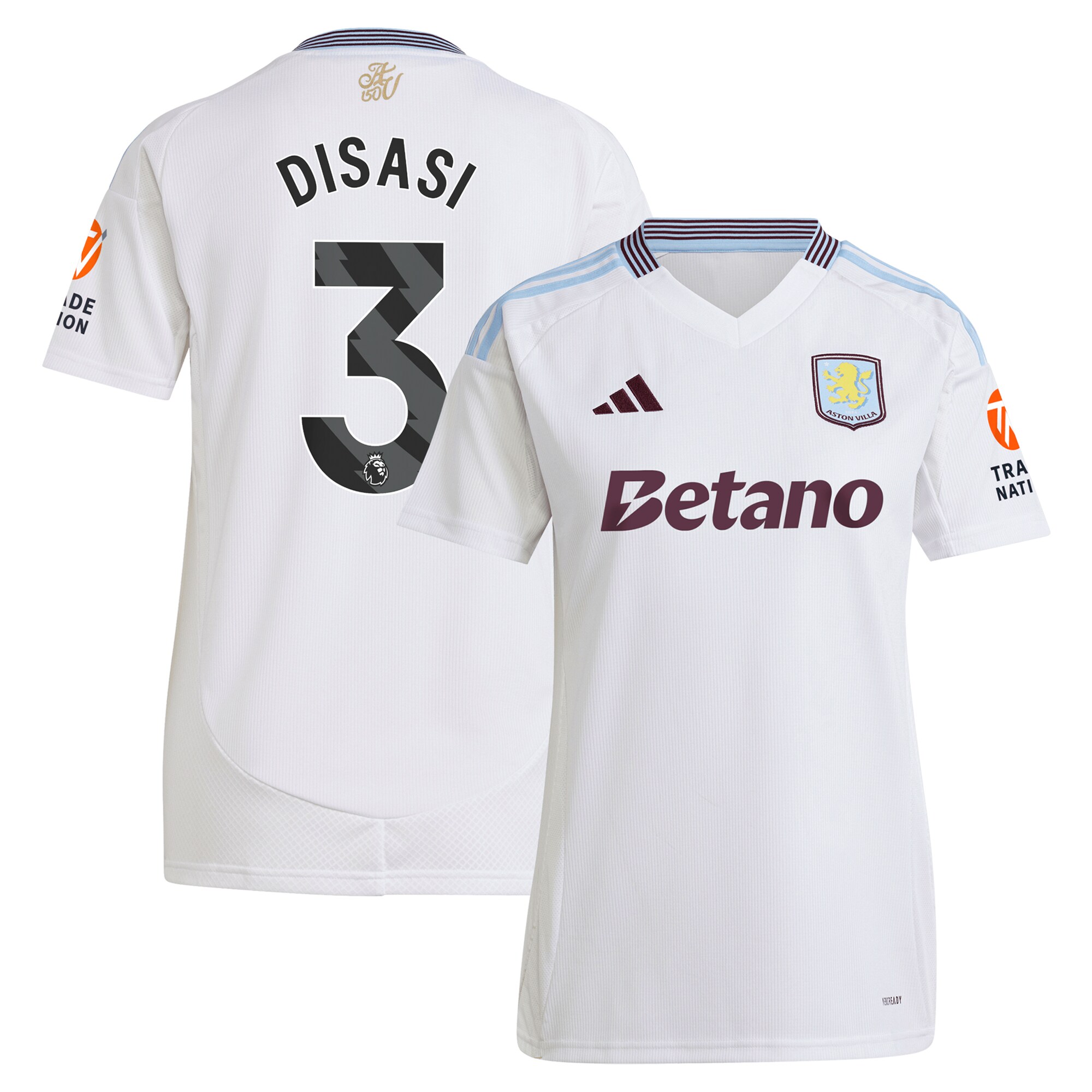 aston villa adidas away shirt 2024-25 – womens with disasi 3 printing Collection | Official Aston Villa Shirts