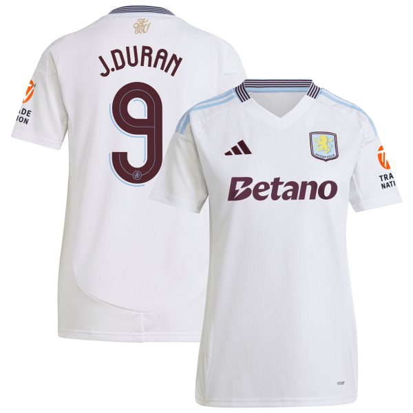 aston villa adidas away shirt 2024-25 – womens with duran 9 cup printing Collection | Official Aston Villa Shirts