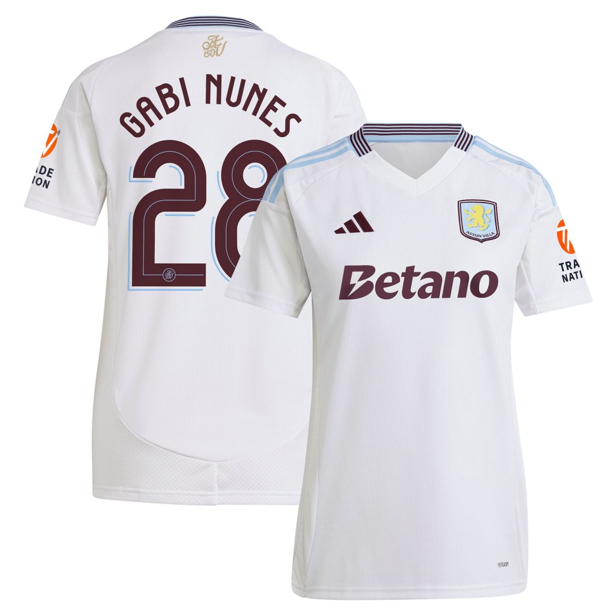 aston villa adidas away shirt 2024-25 – womens with gabi nunes 28 cup printing Collection | Official Aston Villa Shirts
