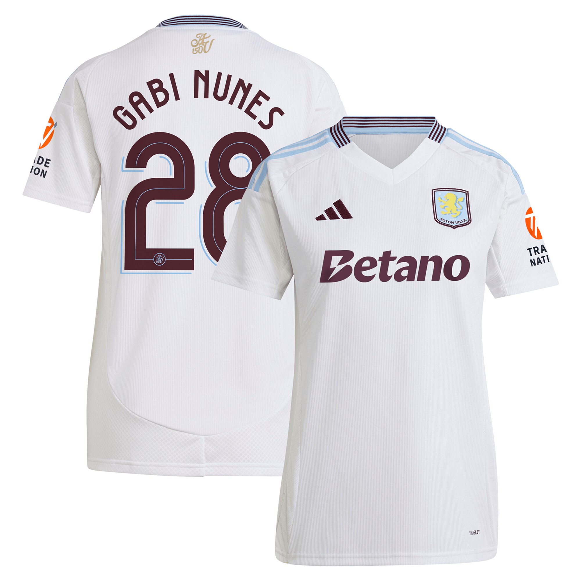 aston villa adidas away shirt 2024-25 – womens with gabi nunes 28 cup printing Collection | Official Aston Villa Shirts