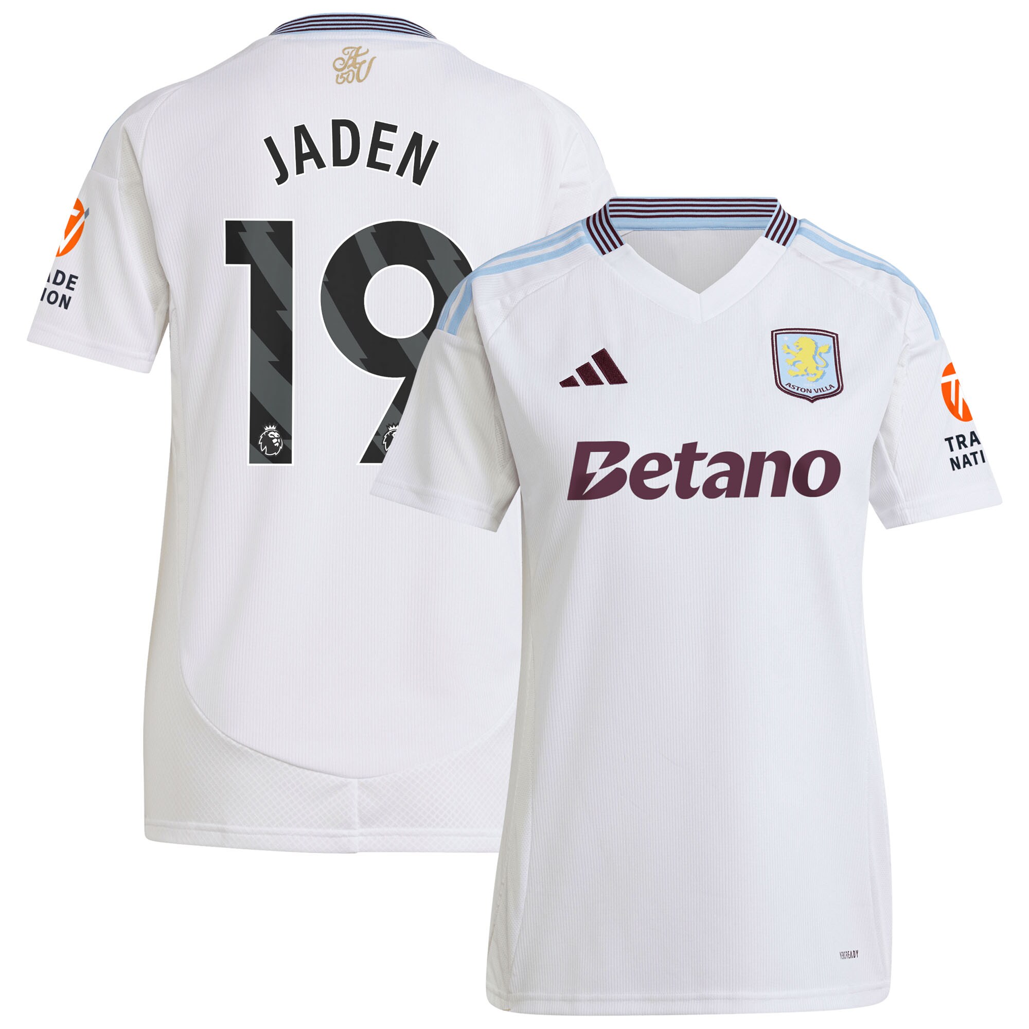 aston villa adidas away shirt 2024-25 – womens with jaden 19 printing Collection | Official Aston Villa Shirts