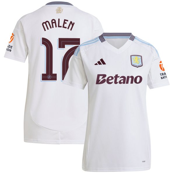 aston villa adidas away shirt 2024-25 – womens with malen 17 cup printing Collection | Official Aston Villa Shirts