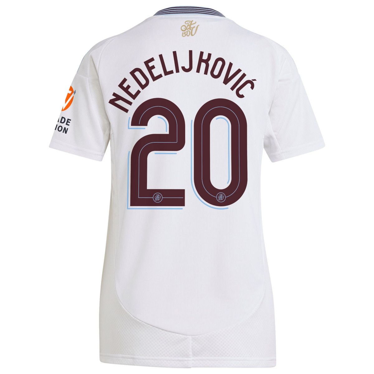 aston villa adidas away shirt 2024-25 – womens with nedeljković 20 cup printing Collection | Official Aston Villa Shirts