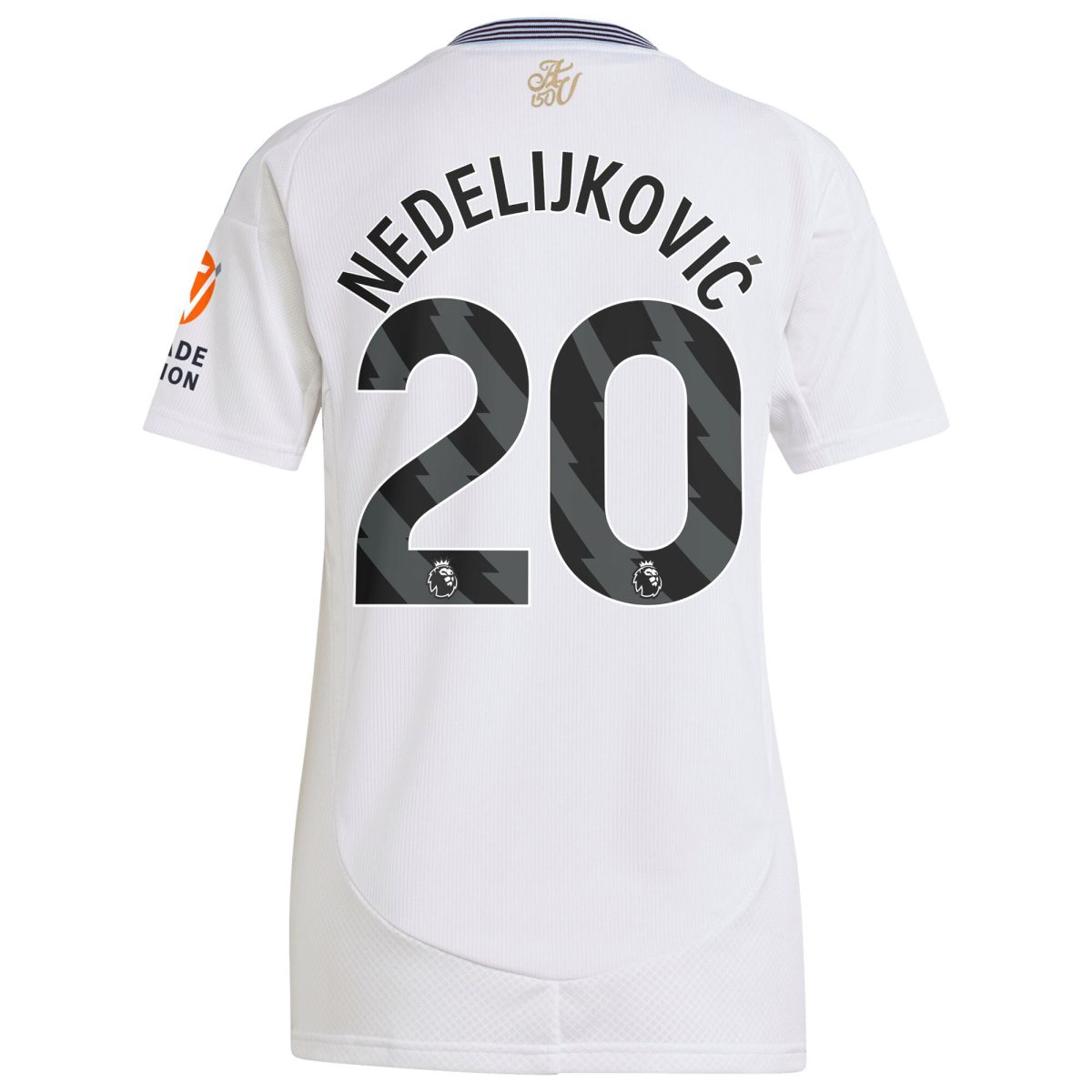 aston villa adidas away shirt 2024-25 – womens with nedeljković 20 printing Collection | Official Aston Villa Shirts