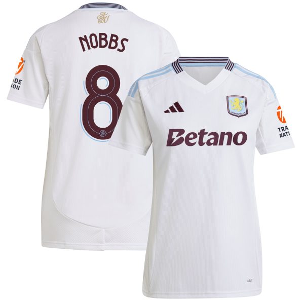 aston villa adidas away shirt 2024-25 – womens with nobbs 8 cup printing Collection | Official Aston Villa Shirts