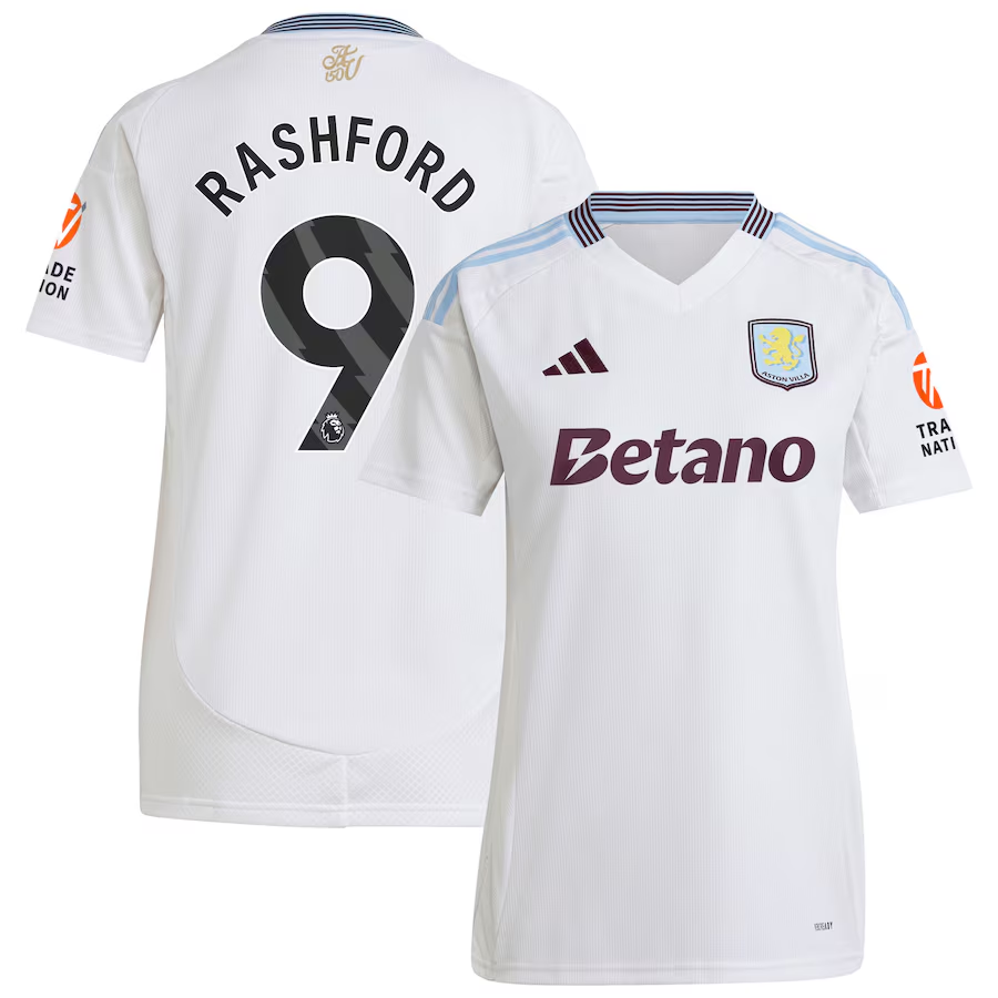 aston villa adidas away shirt 2024-25 – womens with rashford 9 printing Collection | Official Aston Villa Shirts