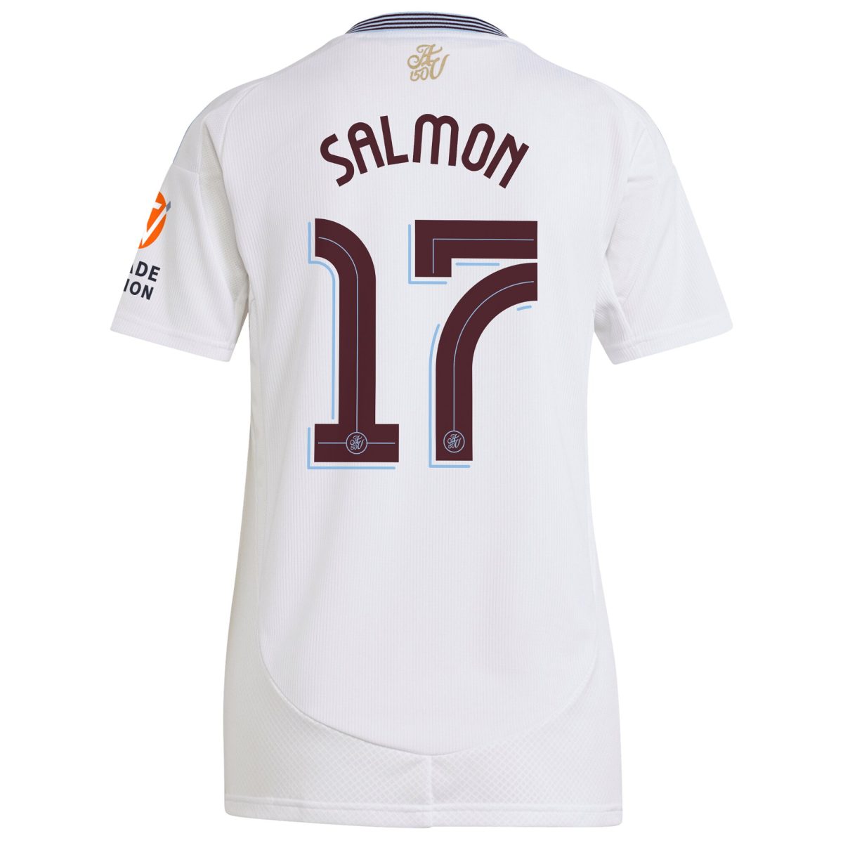 aston villa adidas away shirt 2024-25 – womens with salmon 17 cup printing Collection | Official Aston Villa Shirts