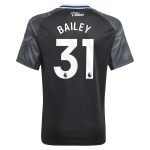 aston villa adidas away shirt 2025-26 – kids with bailey 31 printing Collection | Official Aston Villa Shirts