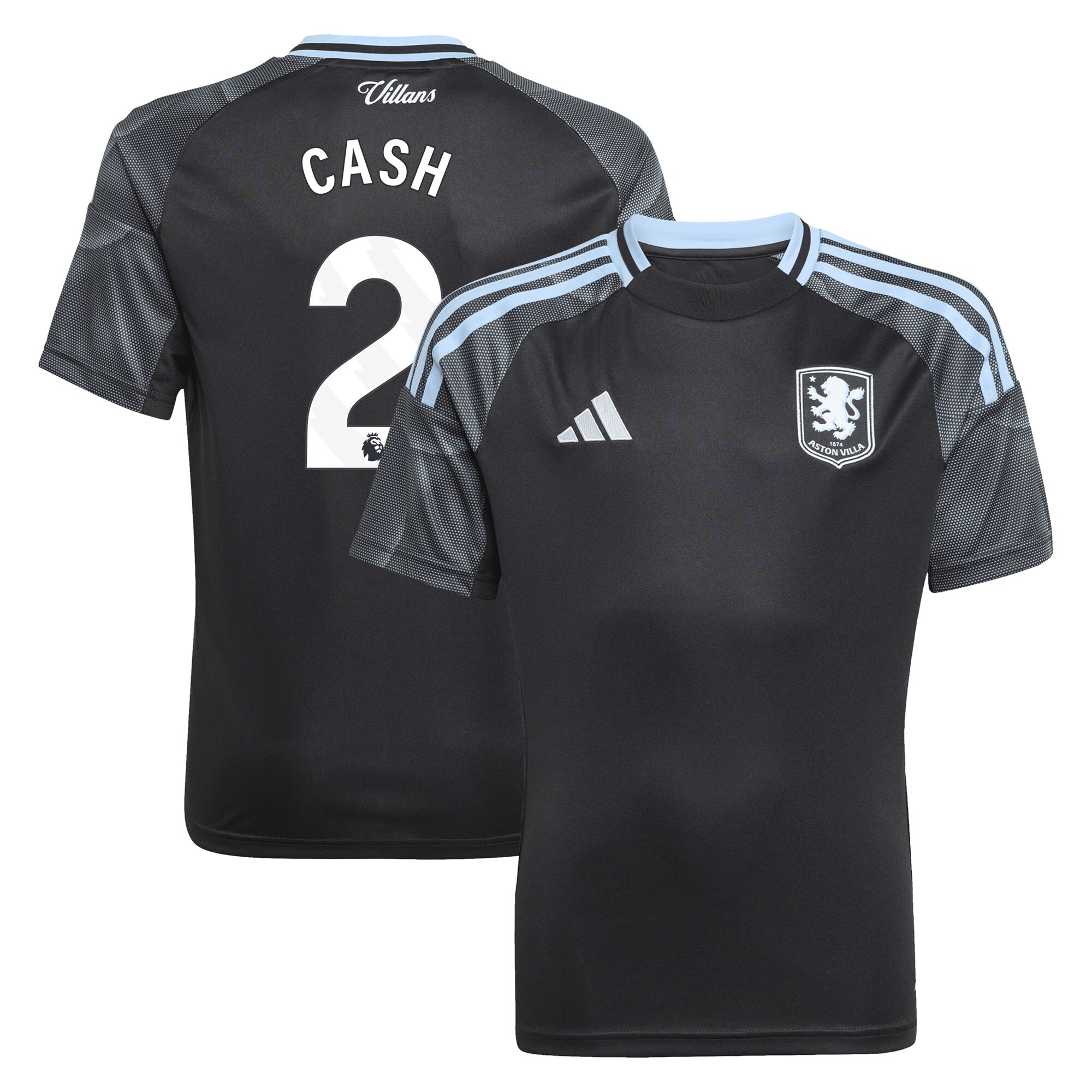 aston villa adidas away shirt 2025-26 – kids with cash 2 printing Collection | Official Aston Villa Shirts