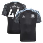 aston villa adidas away shirt 2025-26 – kids with kamara 44 printing Collection | Official Aston Villa Shirts