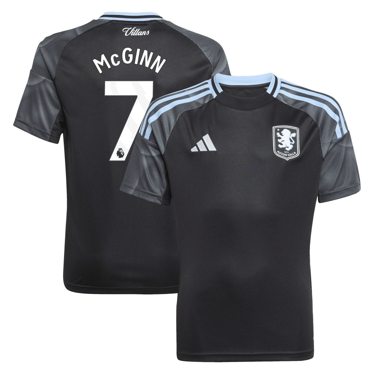 aston villa adidas away shirt 2025-26 – kids with mcginn 7 printing Collection | Official Aston Villa Shirts