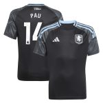 aston villa adidas away shirt 2025-26 – kids with pau 14 printing Collection | Official Aston Villa Shirts