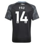 aston villa adidas away shirt 2025-26 – kids with pau 14 printing Collection | Official Aston Villa Shirts
