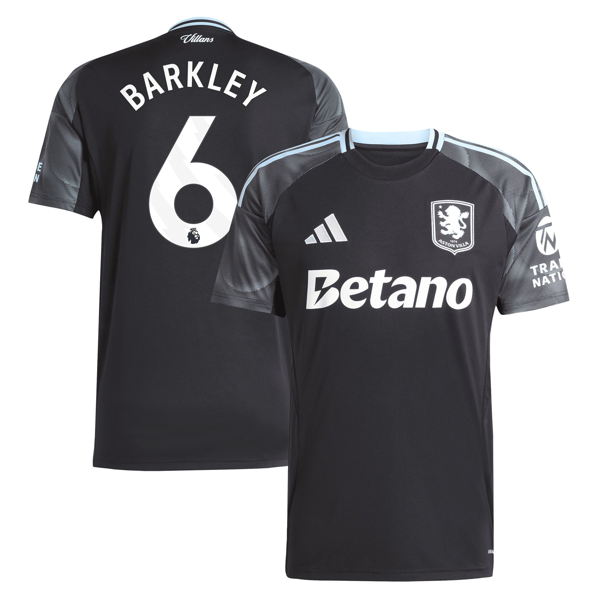 aston villa adidas away shirt 2025-26 with barkley 6 printing Collection | Official Aston Villa Shirts