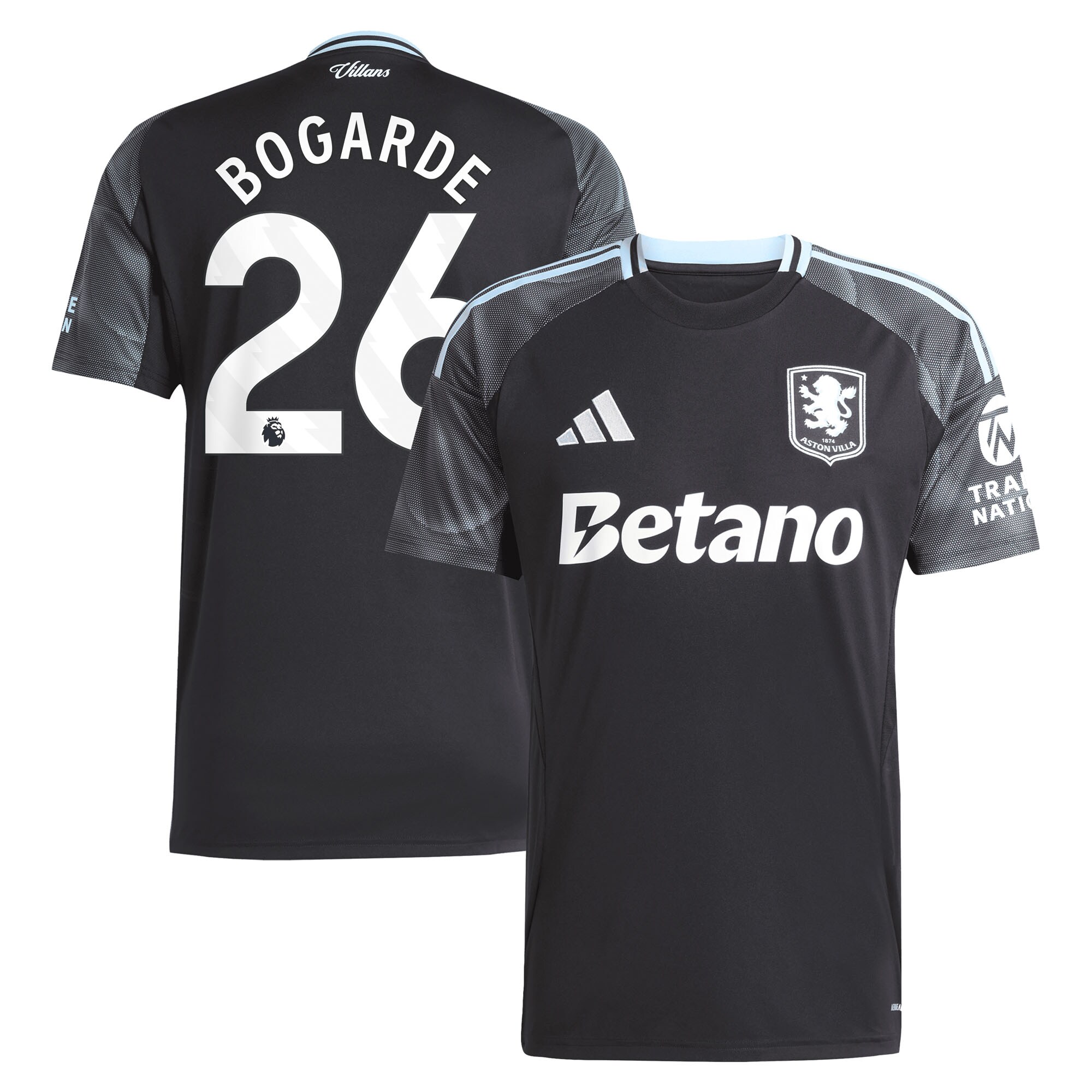 aston villa adidas away shirt 2025-26 with bogarde 26 printing Collection | Official Aston Villa Shirts