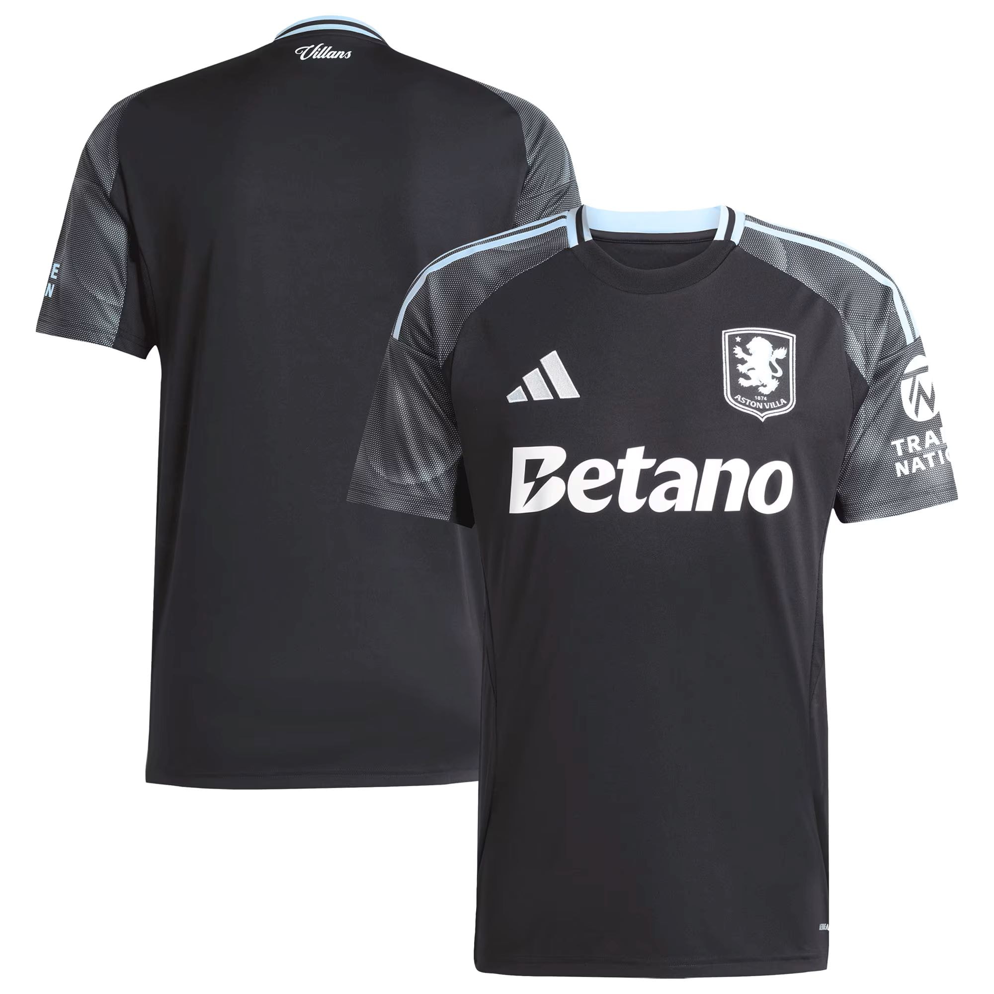 aston villa adidas away shirt 2025-26 with custom printing Collection | Official Aston Villa Shirts