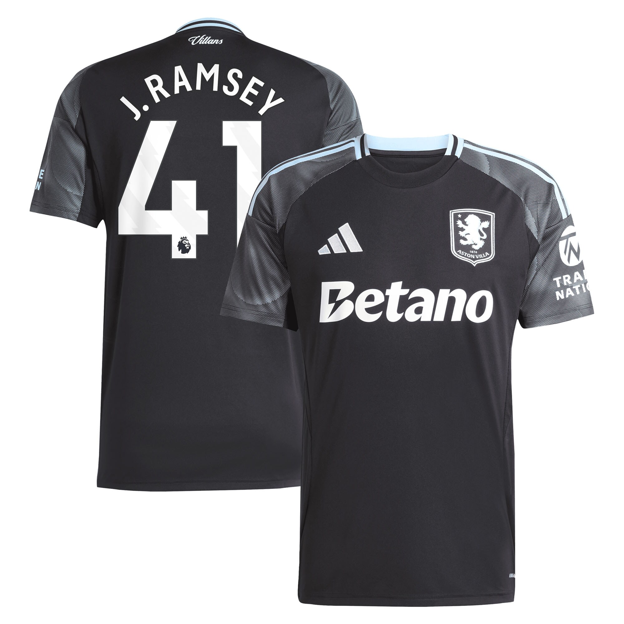 aston villa adidas away shirt 2025-26 with j. ramsey 41 printing Collection | Official Aston Villa Shirts