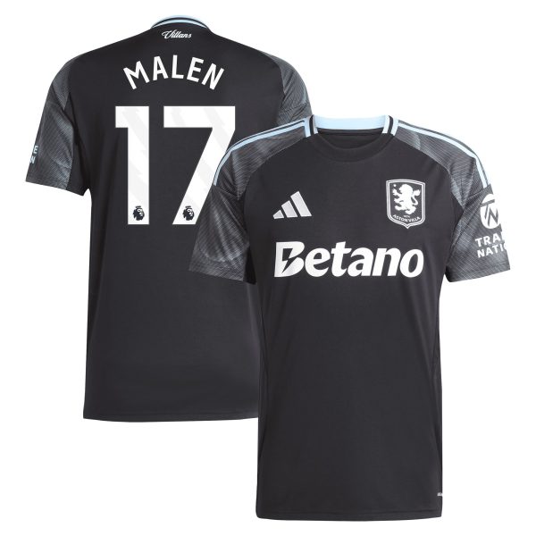 aston villa adidas away shirt 2025-26 with malen 17 printing Collection | Official Aston Villa Shirts