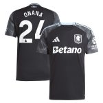 aston villa adidas away shirt 2025-26 with onana 24 printing Collection | Official Aston Villa Shirts